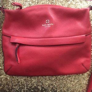 Kate Spade ♠️ Red Leather Crossbody Bag